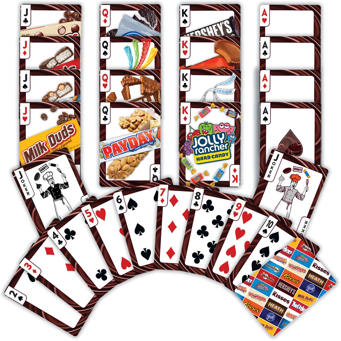 MasterPieces Hershey Licensed Playing Cards – 54 Card Deck for Adults