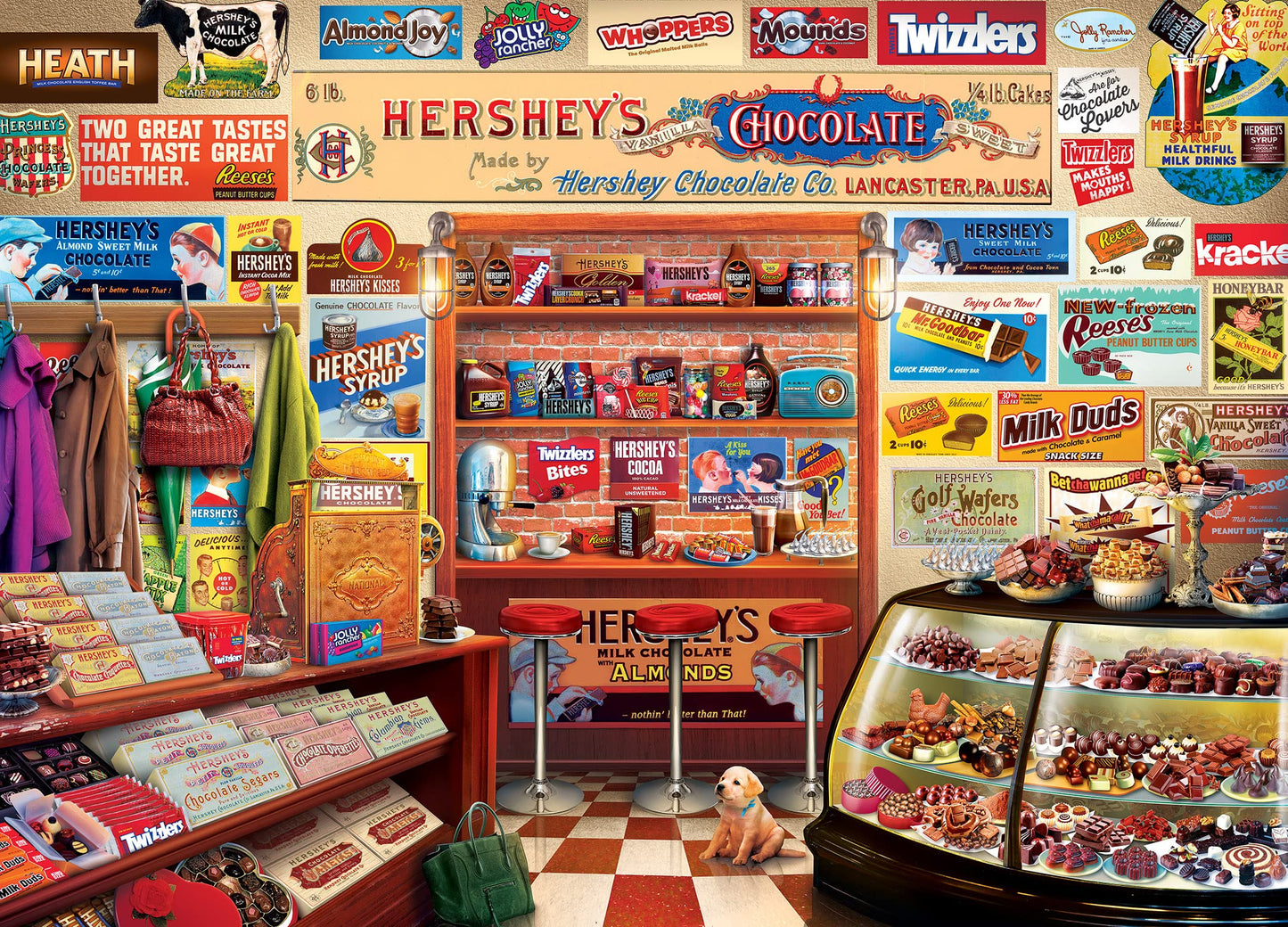 MasterPieces 1000-Piece Jigsaw Puzzle | Hershey's Candy Shop | 19.25 x 26.75 in