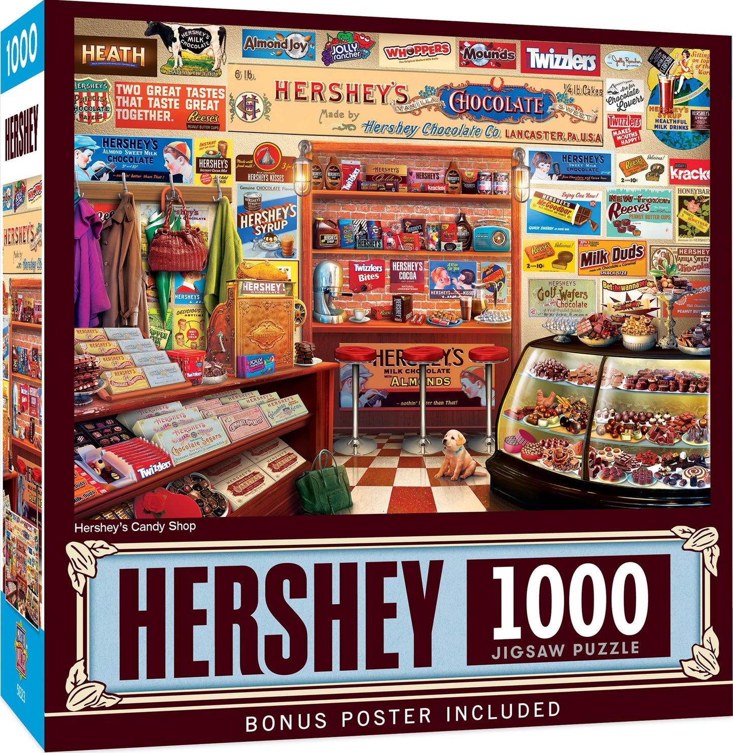 MasterPieces 1000-Piece Jigsaw Puzzle | Hershey's Candy Shop | 19.25 x 26.75 in