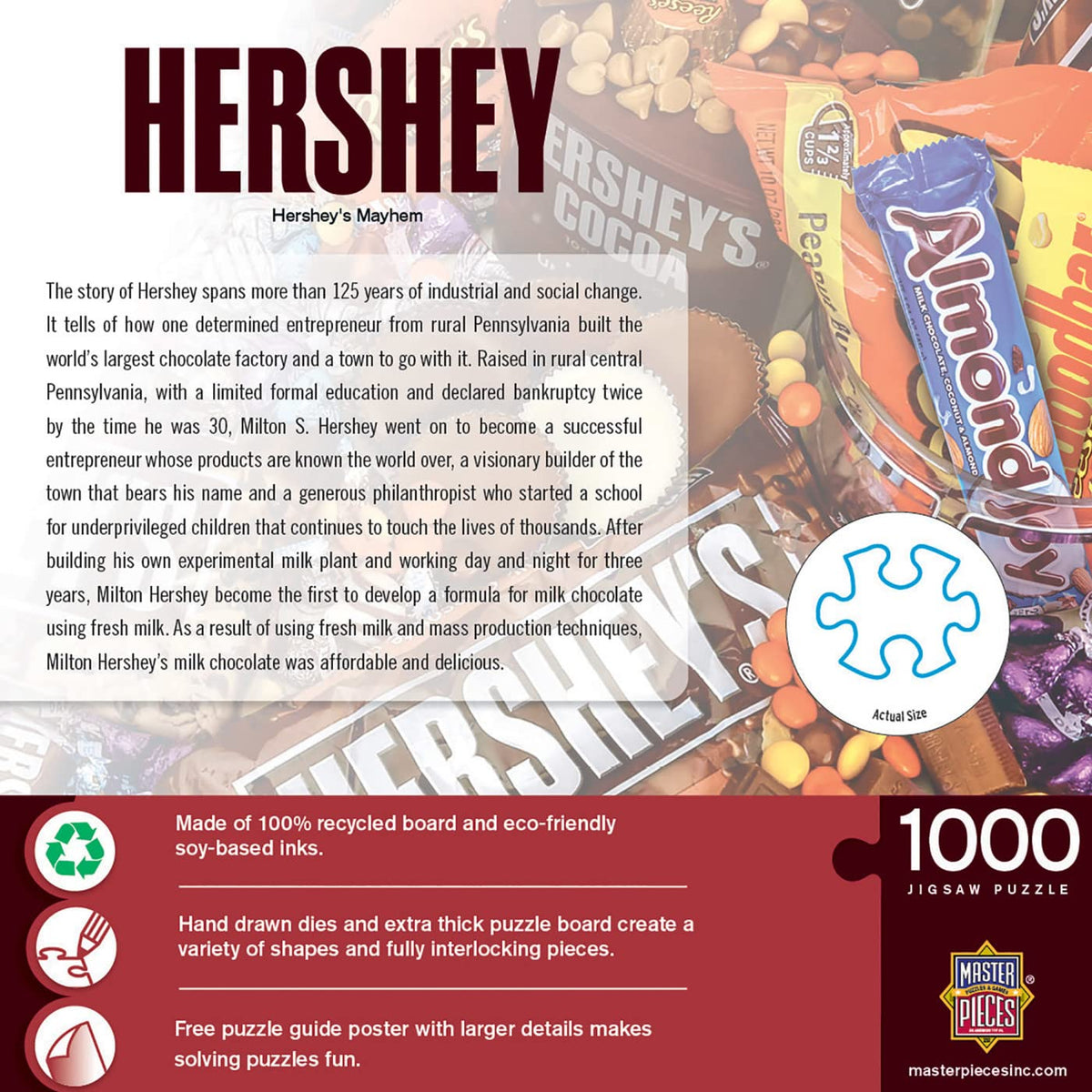 MasterPieces Hershey's Mayhem 1000-Piece Jigsaw Puzzle – 19.25 x 26.75 inches | Adults, Family, Youth