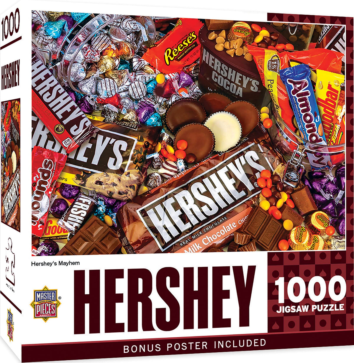 MasterPieces Hershey's Mayhem 1000-Piece Jigsaw Puzzle – 19.25 x 26.75 inches | Adults, Family, Youth