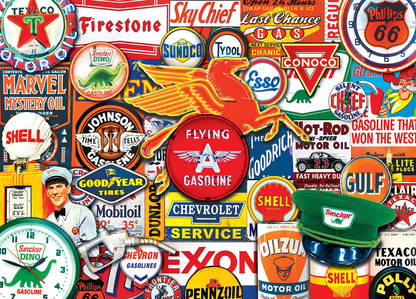 MasterPieces Hit the Road Jack 1000-Piece Jigsaw Puzzle – Nostalgic Retro Diner Theme