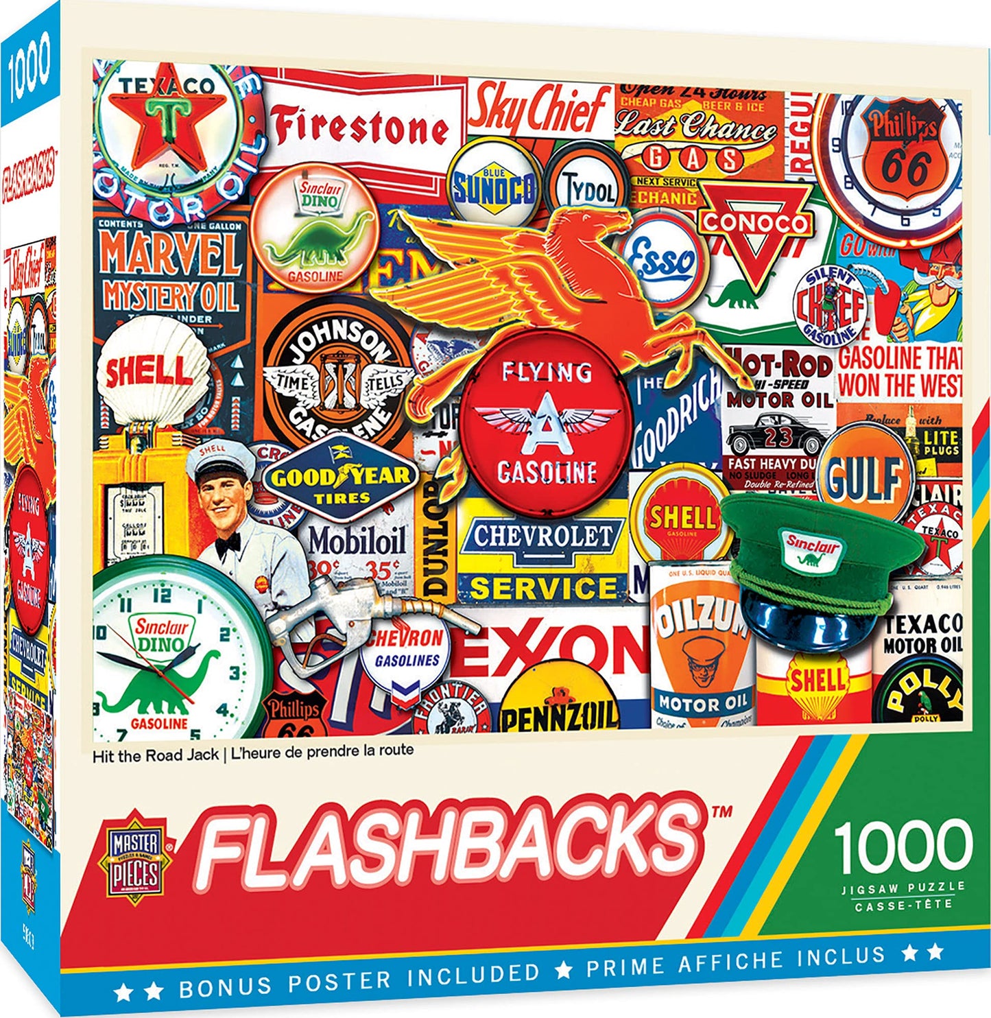 MasterPieces Hit the Road Jack 1000-Piece Jigsaw Puzzle – Nostalgic Retro Diner Theme