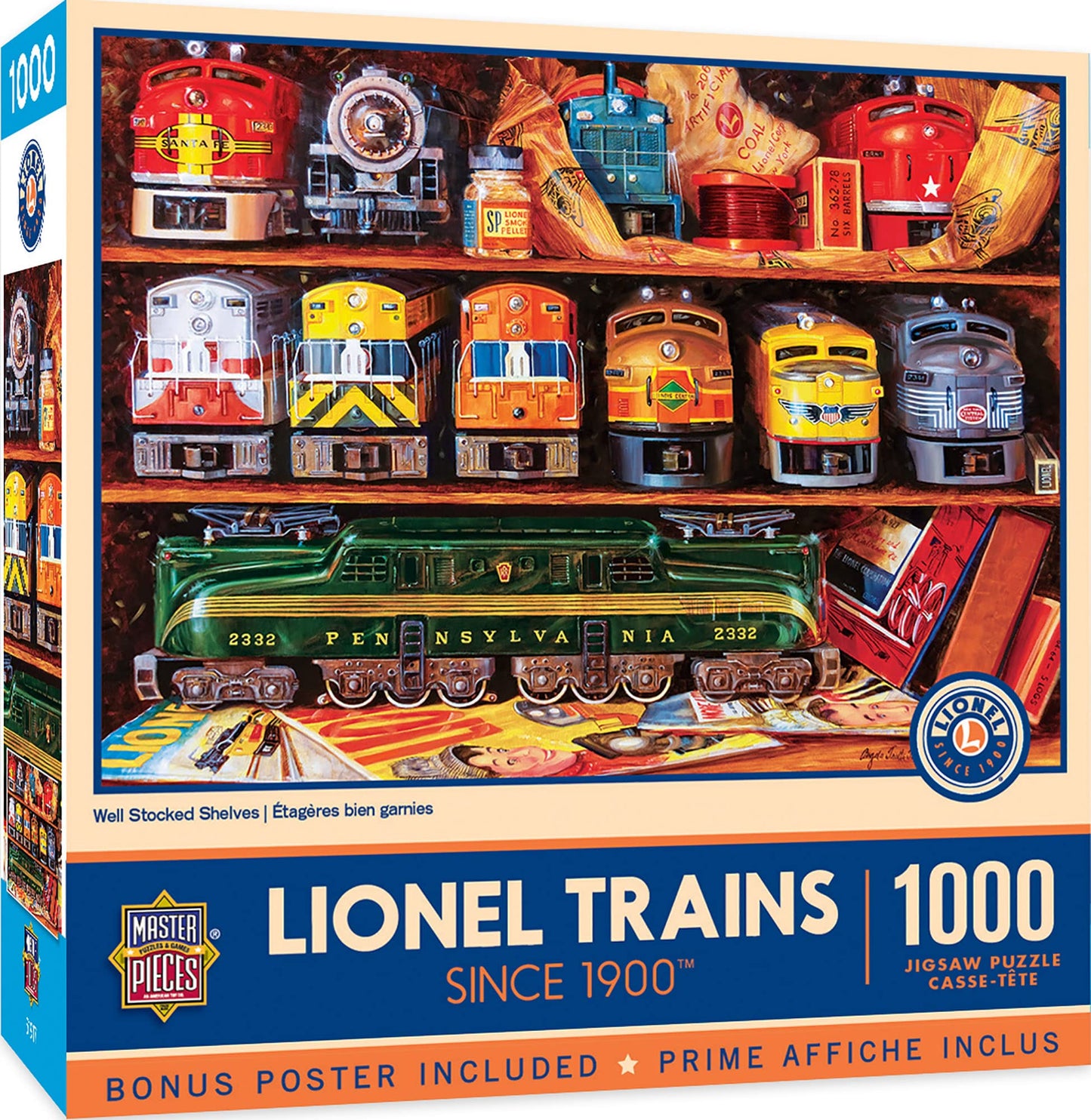 MasterPieces 1000-Piece Lionel Trains Jigsaw Puzzle — Official Licensed, 19.25 x 26.75 inches