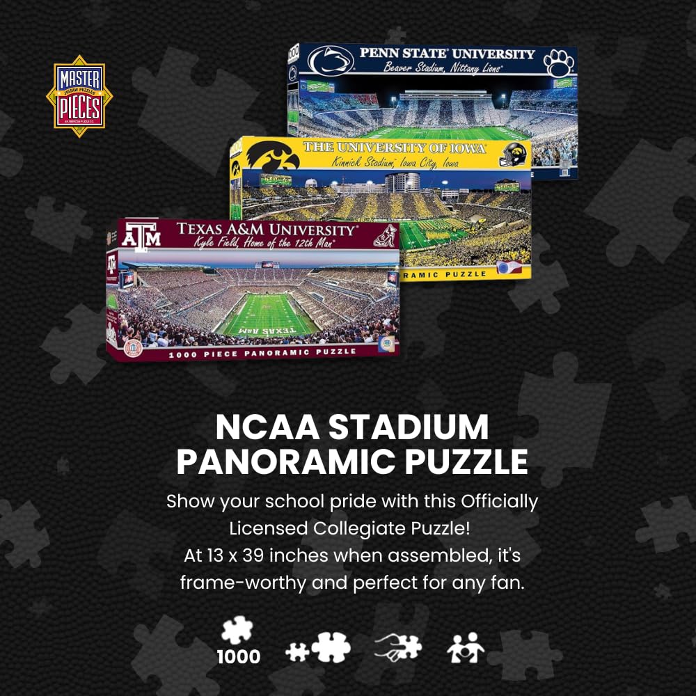 MasterPieces - 1000 Piece LSU Tigers Panoramic Puzzle | Stadium View