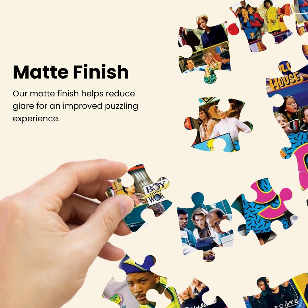 MasterPieces 1000-Piece Nostalgic 60s TV Shows Puzzle – Non-Glare Matte Finish