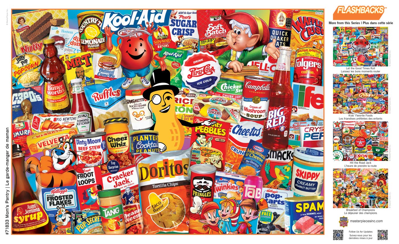 MasterPieces Mom's Pantry 1000-Piece Jigsaw Puzzle – Nostalgic Design, Non-Glare Finish, 19.25 x 26.75 in
