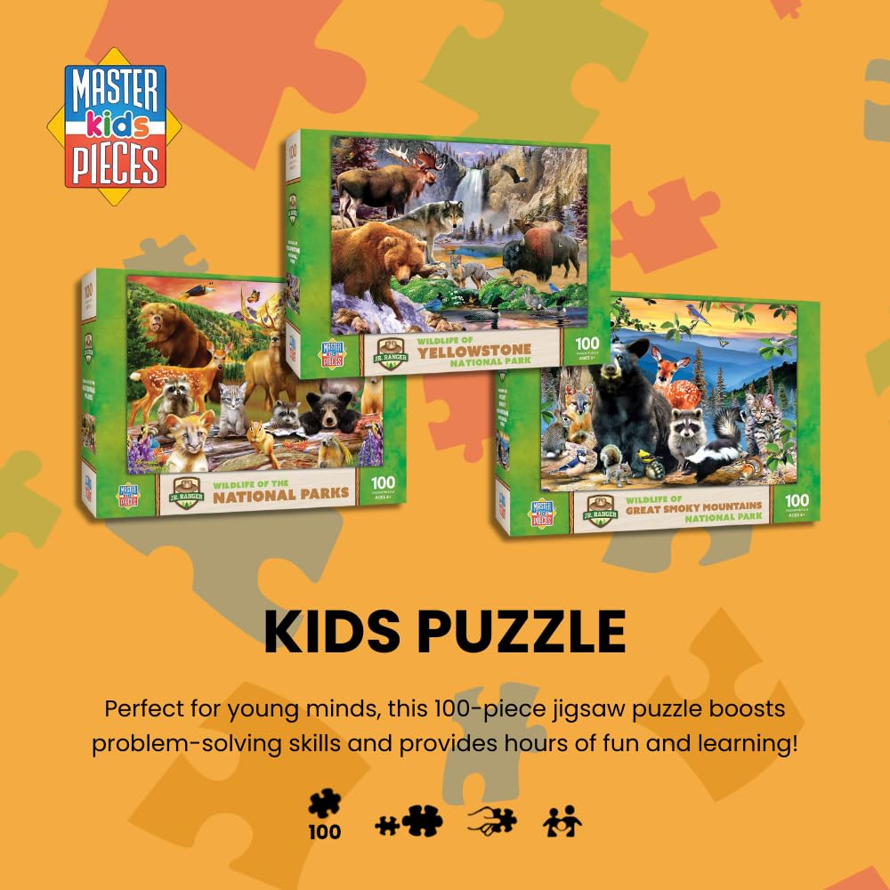 MasterPieces Mossy Oak Young Pack 100-Piece Kids Puzzle – 14x19