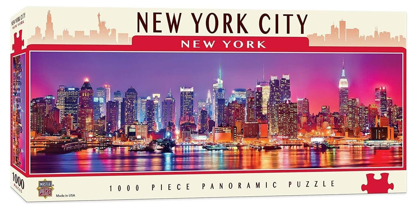 MasterPieces Cityscape Panoramics 1000-Piece Puzzle Collection – New York Panoramic Jigsaw Puzzle
