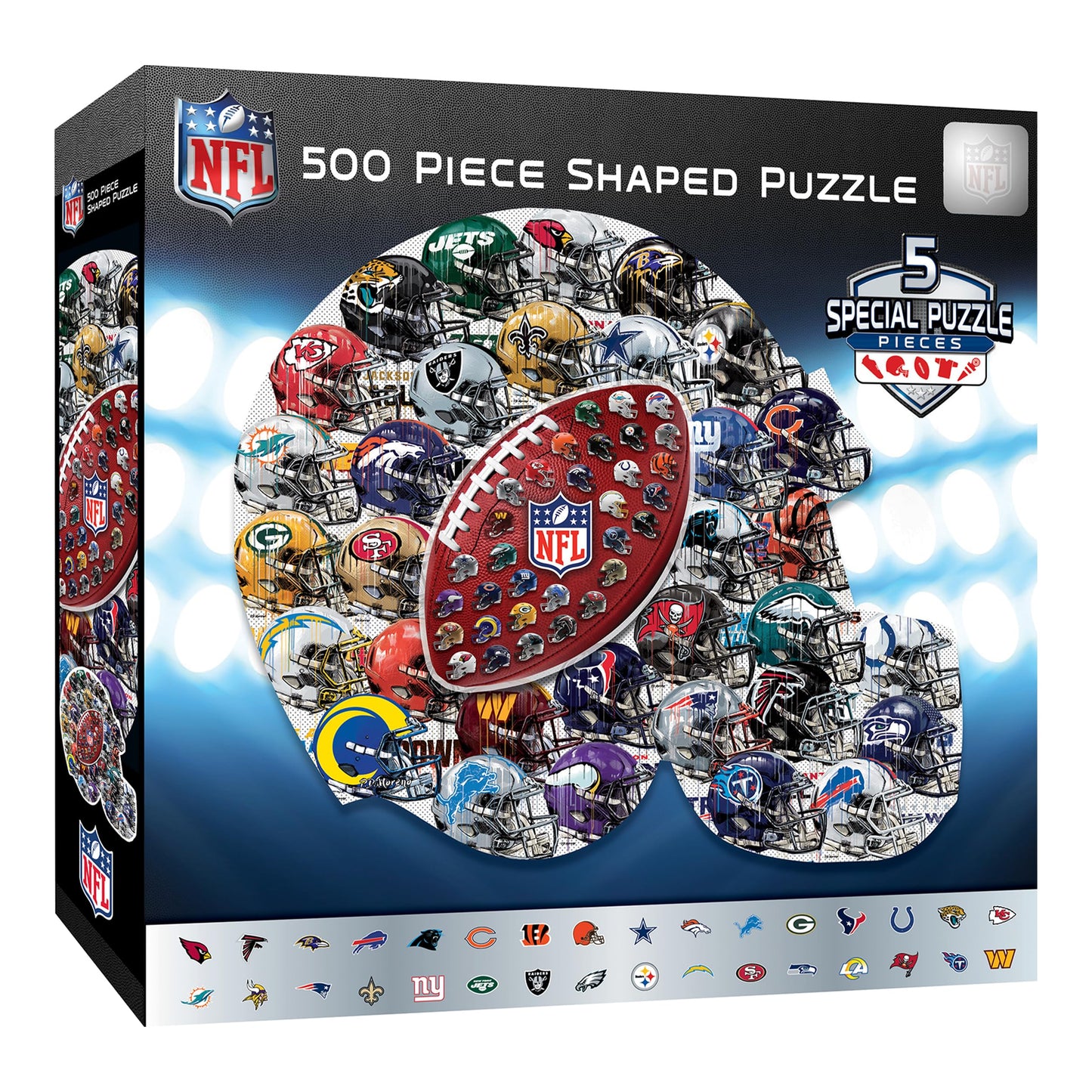 MasterPieces 500-Piece NFL Drip Art Helmet Puzzle – 25x22 Inches