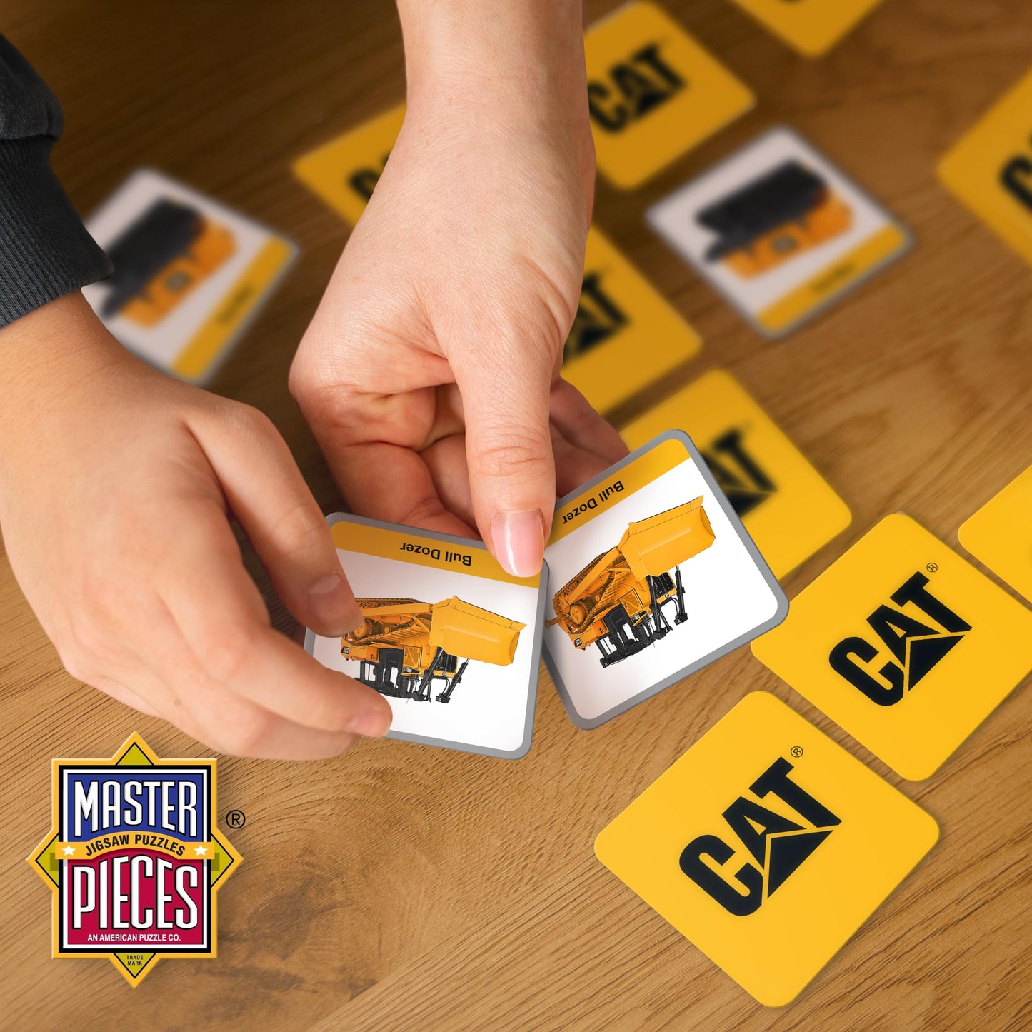 MasterPieces CAT Picture Matching Card Game – Official Caterpillar Licensed
