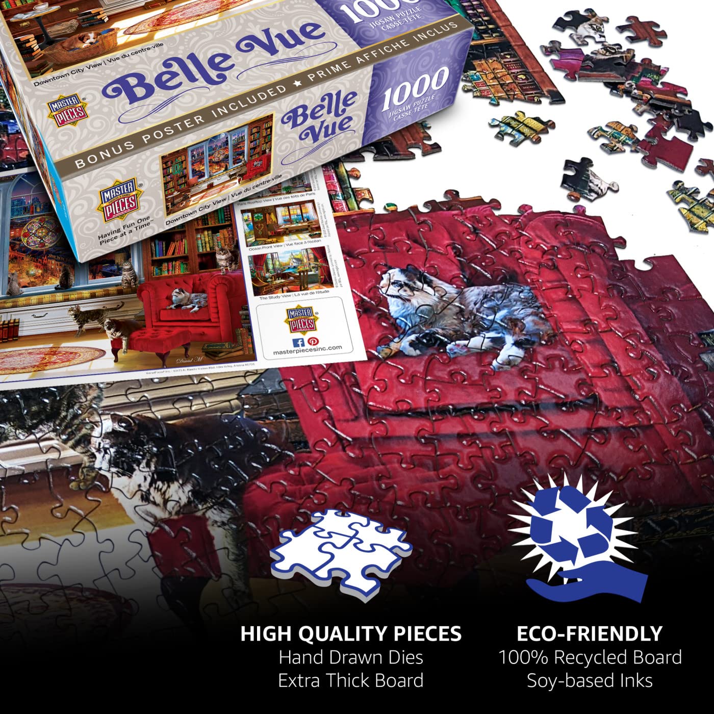MasterPieces Gone Fishing 1000-Piece Jigsaw Puzzle for Adults, Family & Youth – 19.25 x 26.75 in