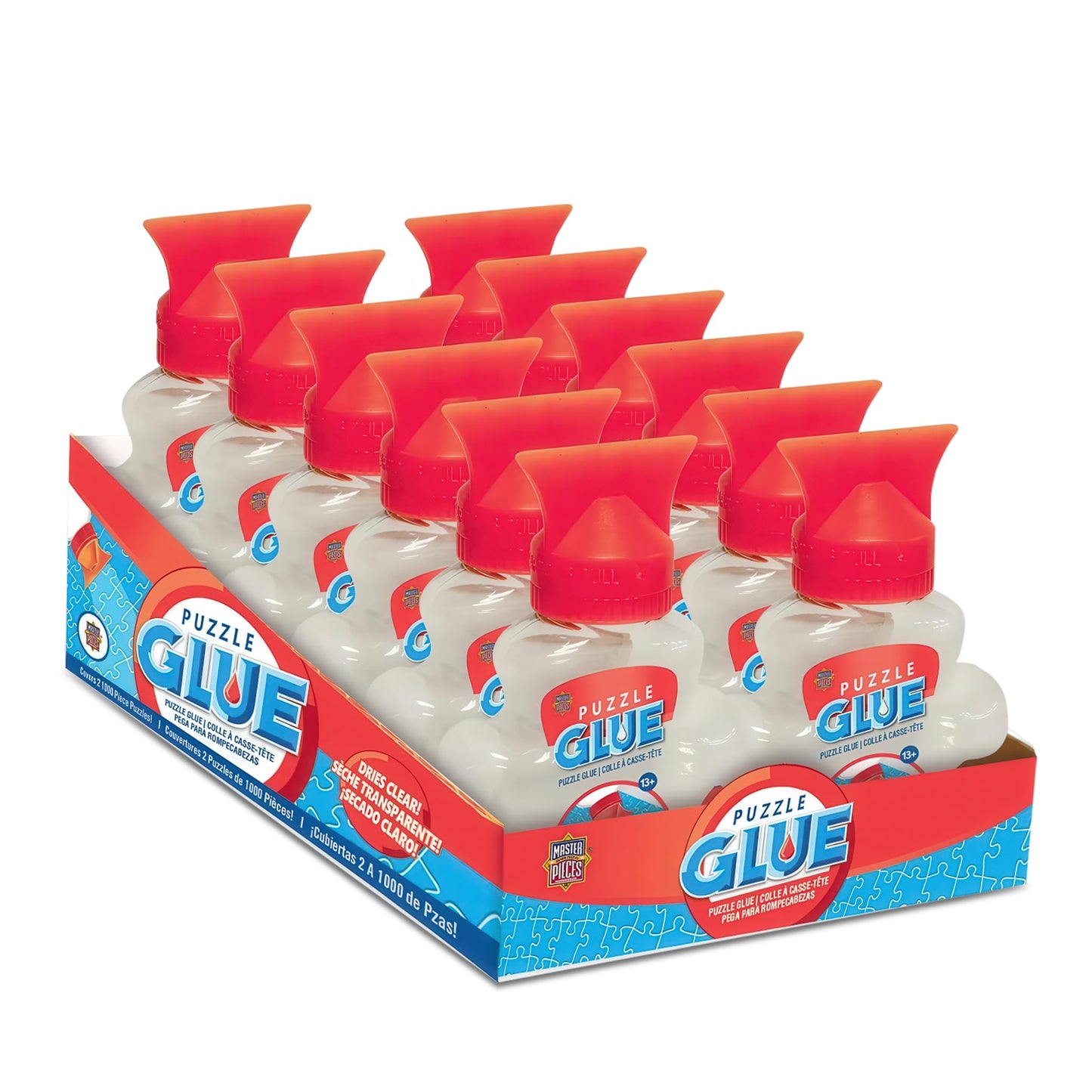MasterPieces Puzzle Glue 5oz Clear – Quick-Dry Glossy Seal for 1000-Piece Puzzles