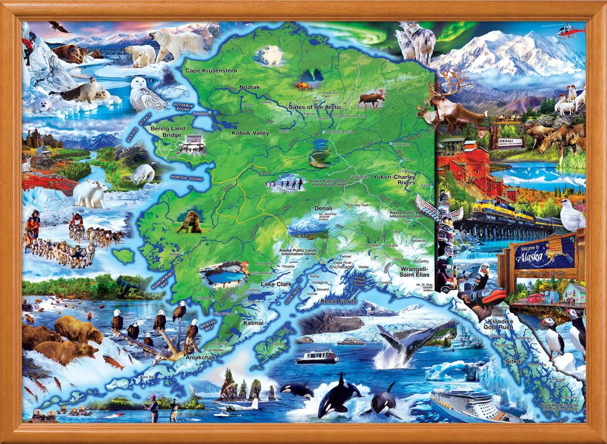 MasterPieces 1000 Piece Alaska National Park Puzzle – Family Fun for Adults & Kids (19.25 x 26.75 in)