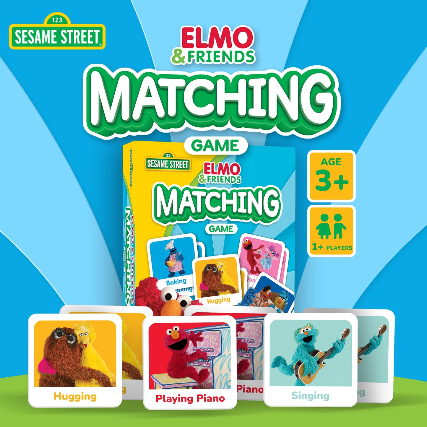 MasterPieces Sesame Street Matching Game – Fun Family Memory for Kids | Official Licensed