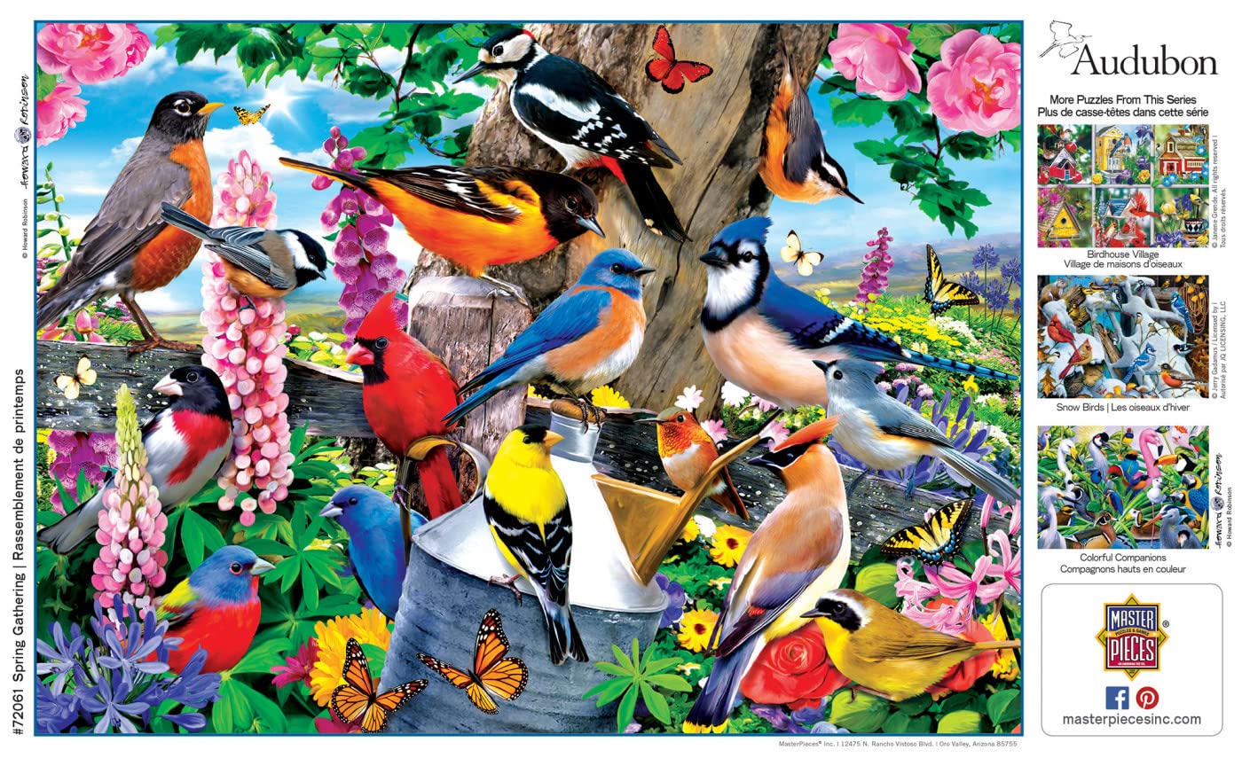 MasterPieces 1000-Piece Jigsaw Puzzle – Spring Gathering (19.25 x 26.75) | For Adults, Families, and Youth
