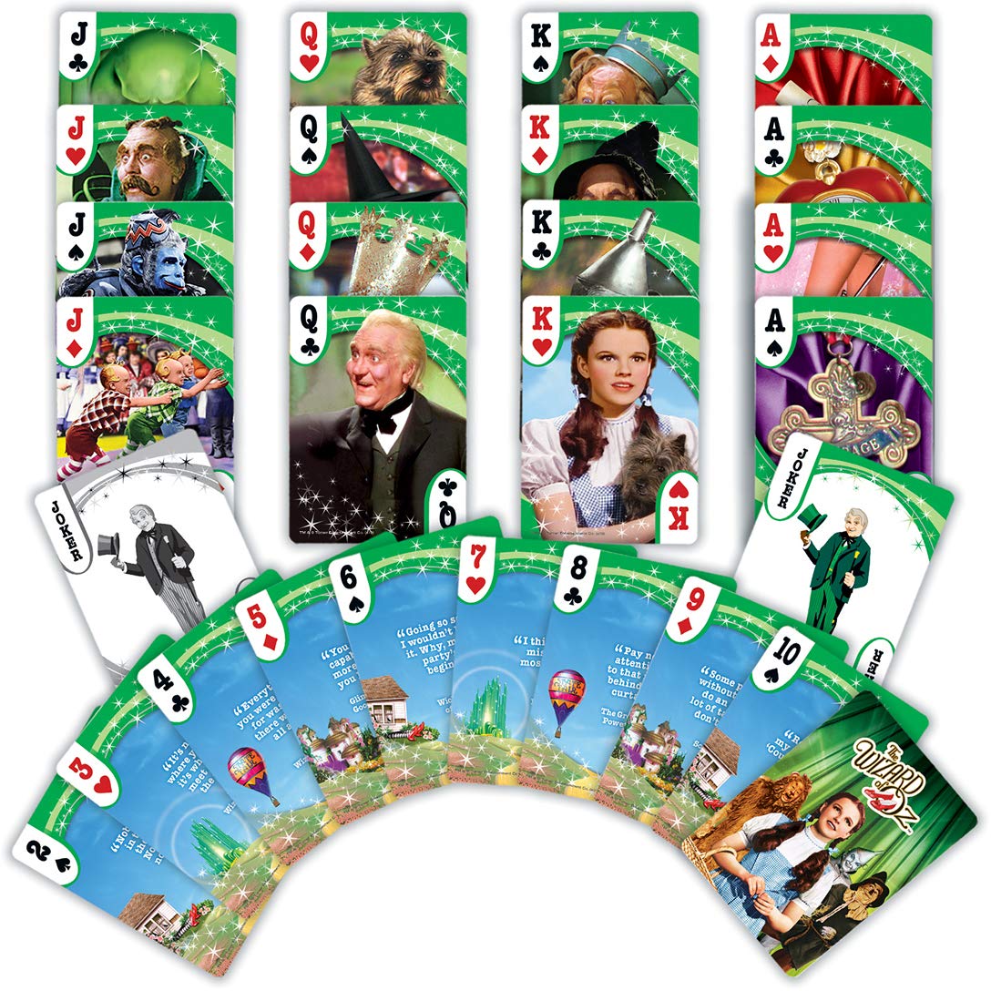 Masterpieces Wizard of Playing Cards — Official 54 Card Deck for Adults