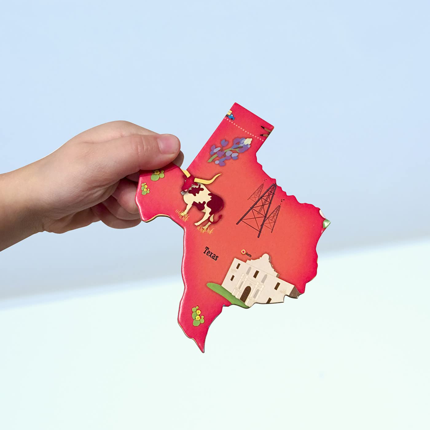 MasterPieces 60-Piece USA Map State-Shaped Puzzle for Kids – 16.5 x 12.75