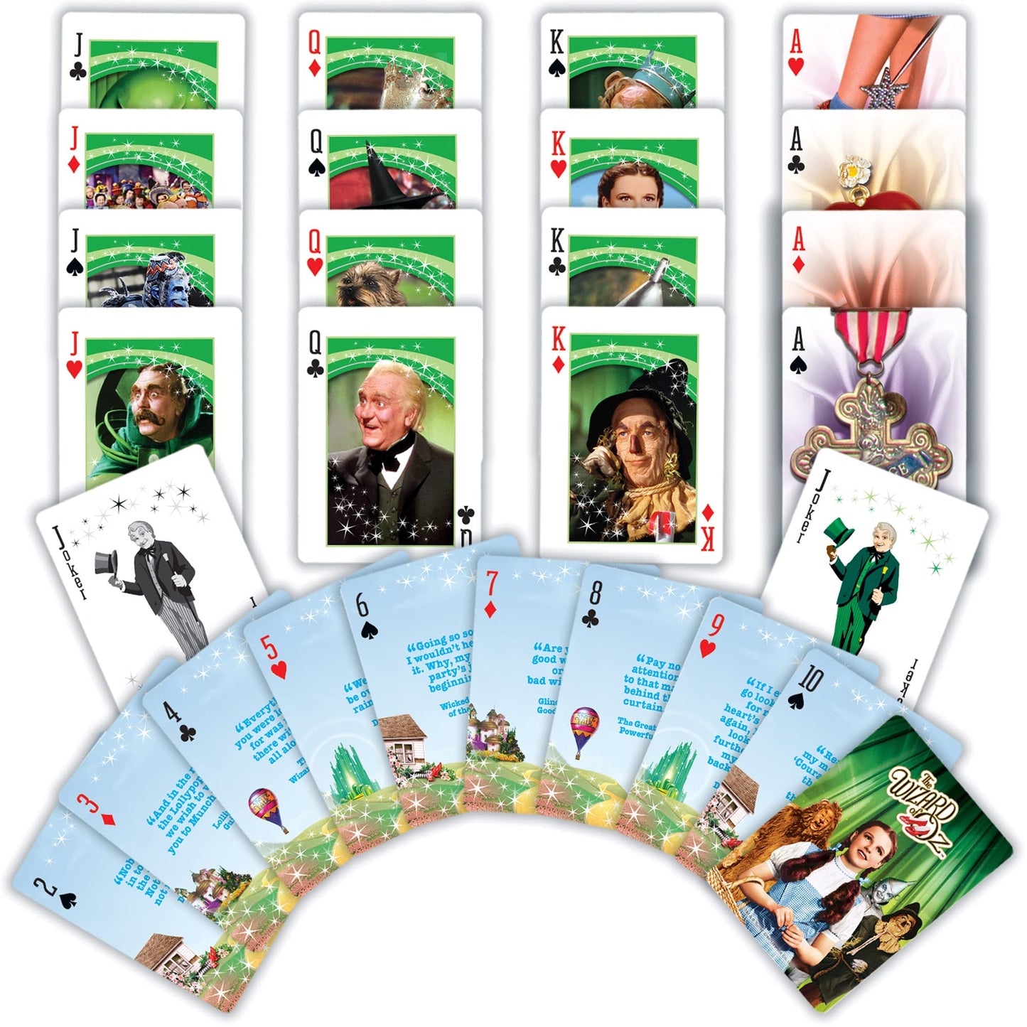 Masterpieces Wizard of Playing Cards — Official 54 Card Deck for Adults