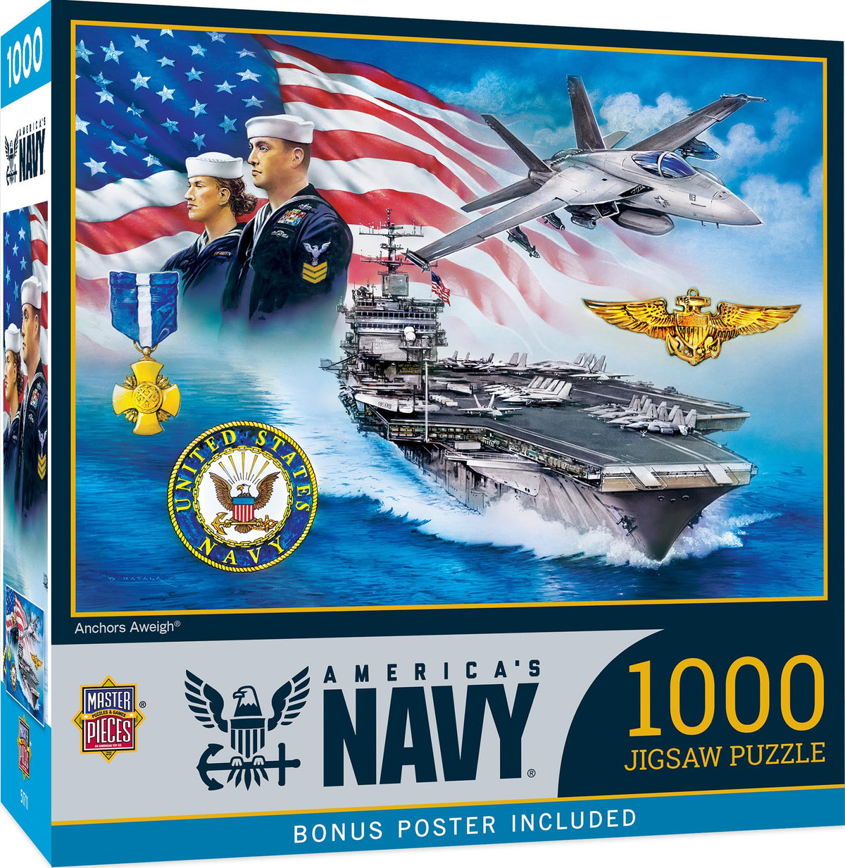 MasterPieces 1000 Piece Jigsaw Puzzle - U.S. Navy Scene (19.25 by 26.75 inches)
