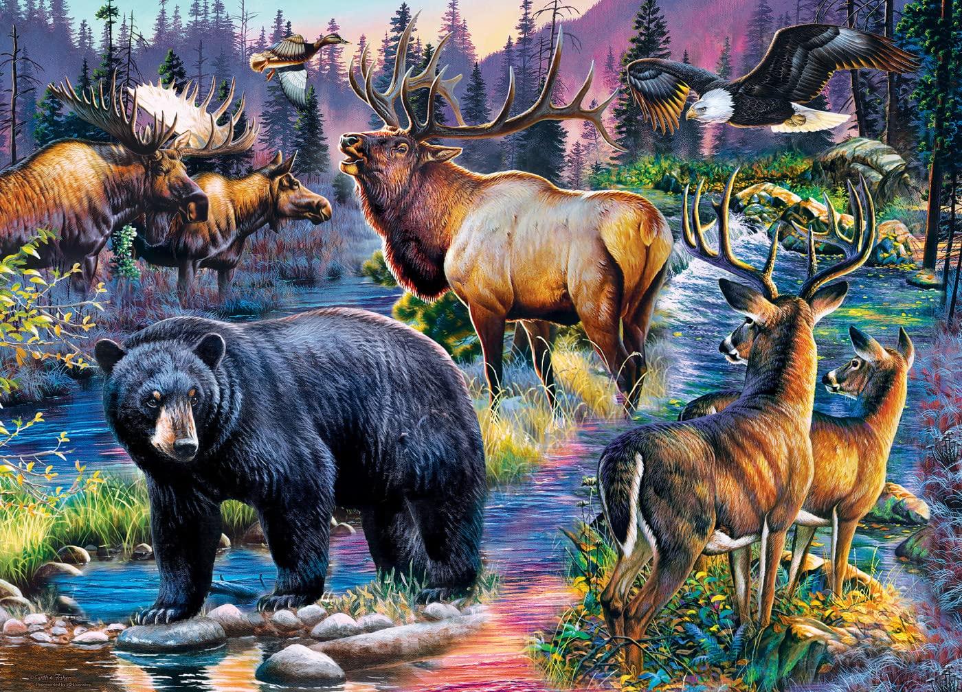 MasterPieces 1000-Piece Jigsaw Puzzle – Wild Living (19.25 x 26.75)