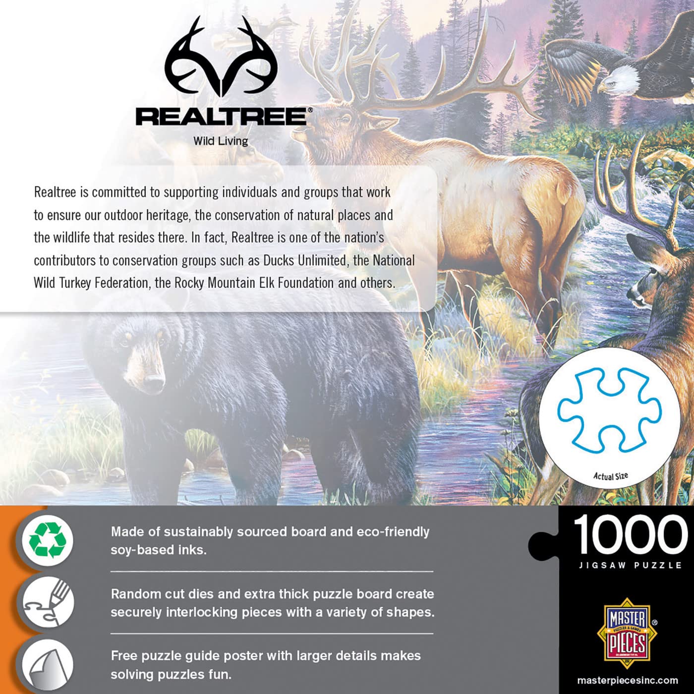 MasterPieces 1000-Piece Jigsaw Puzzle – Wild Living (19.25 x 26.75)