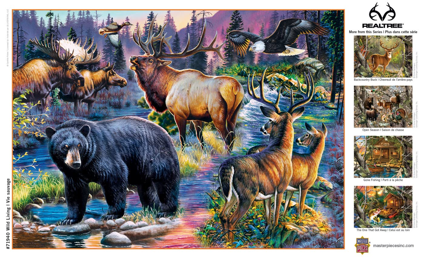 MasterPieces 1000-Piece Jigsaw Puzzle – Wild Living (19.25 x 26.75)
