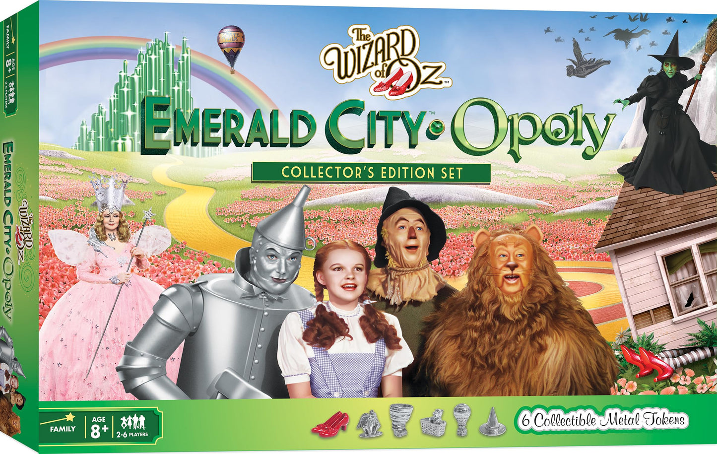 MasterPieces Wizard of Oz Emerald City Opoly – Officially Licensed Family Board Game