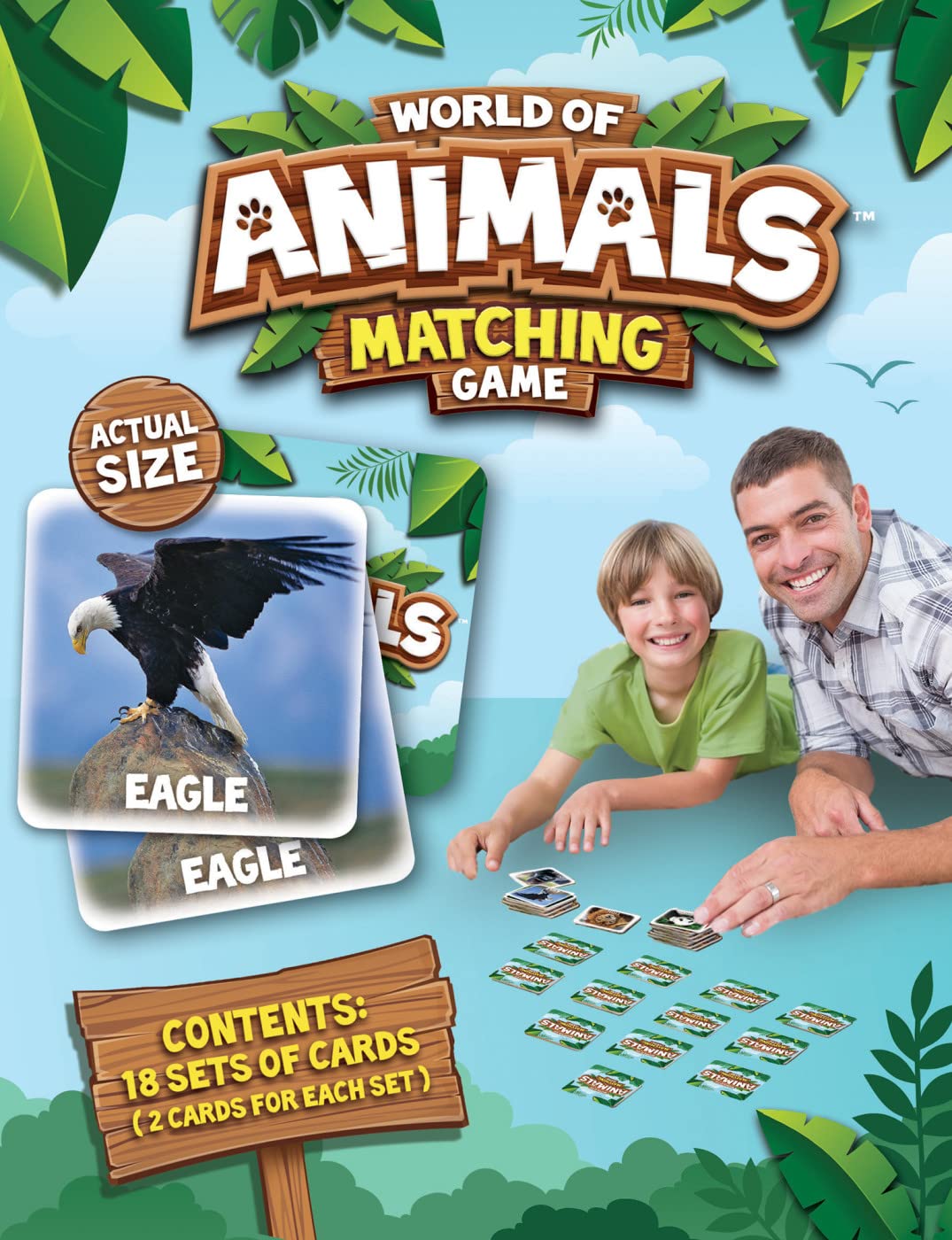 MasterPieces World of Animals Matching Game – Kids & Family Play | Laugh and Learn