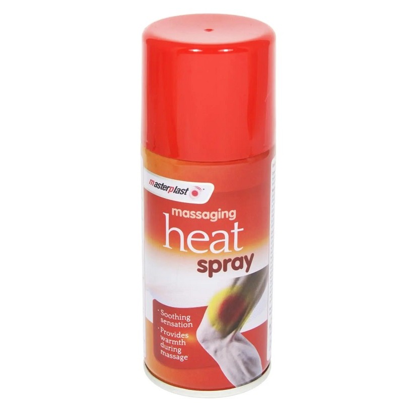 Masterplast Massaging Heat Spray 125ml, expiry date 12/28