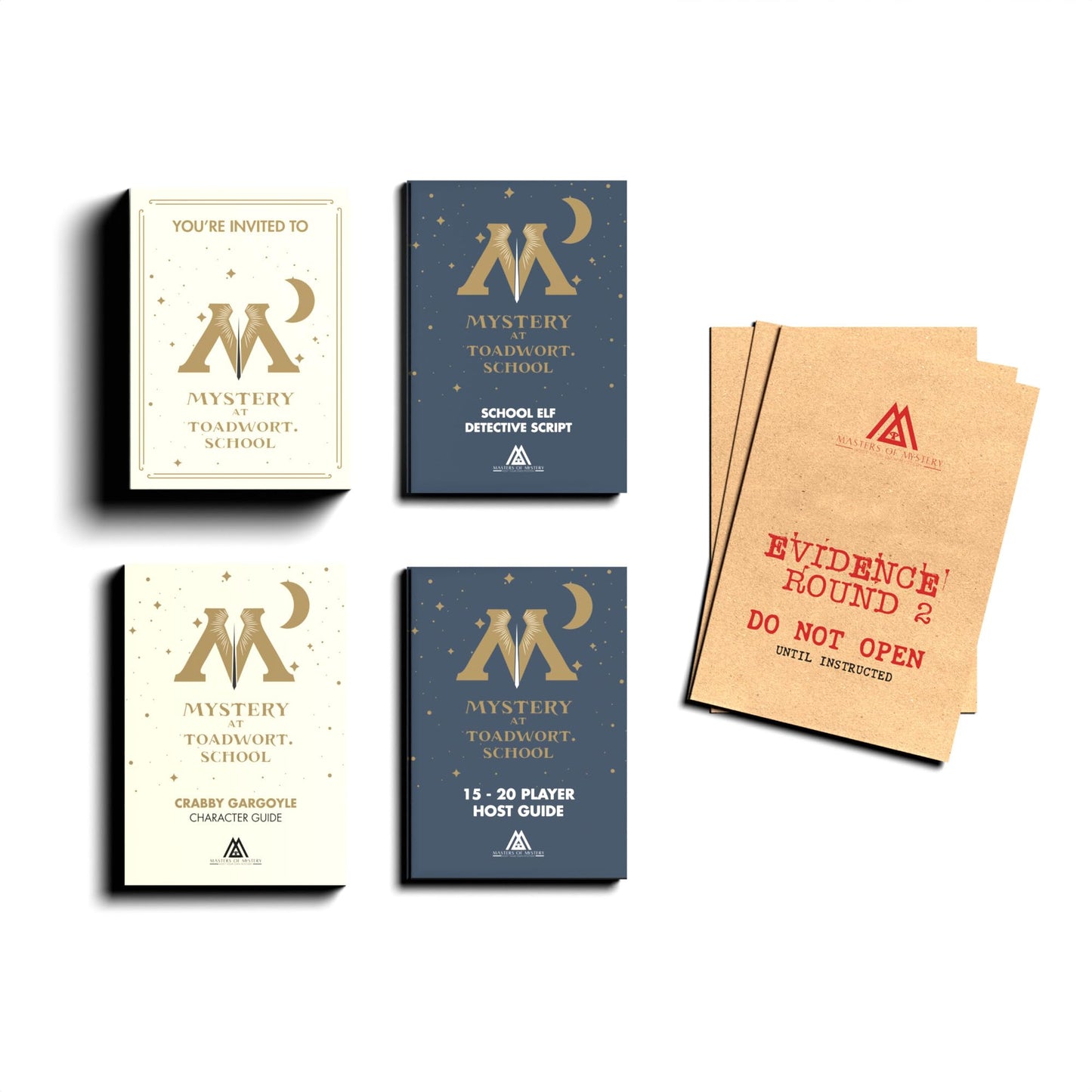 Masters of Mystery Wizarding Murder Mystery Dinner Party Game for 4-20 Players