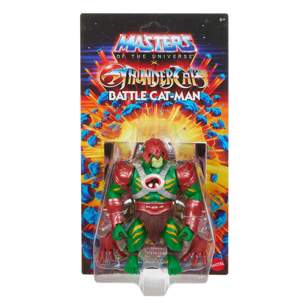 Masters of the Universe Origins x ThunderCats Battle Cat-Man Action Figure – 5.5-Inch
