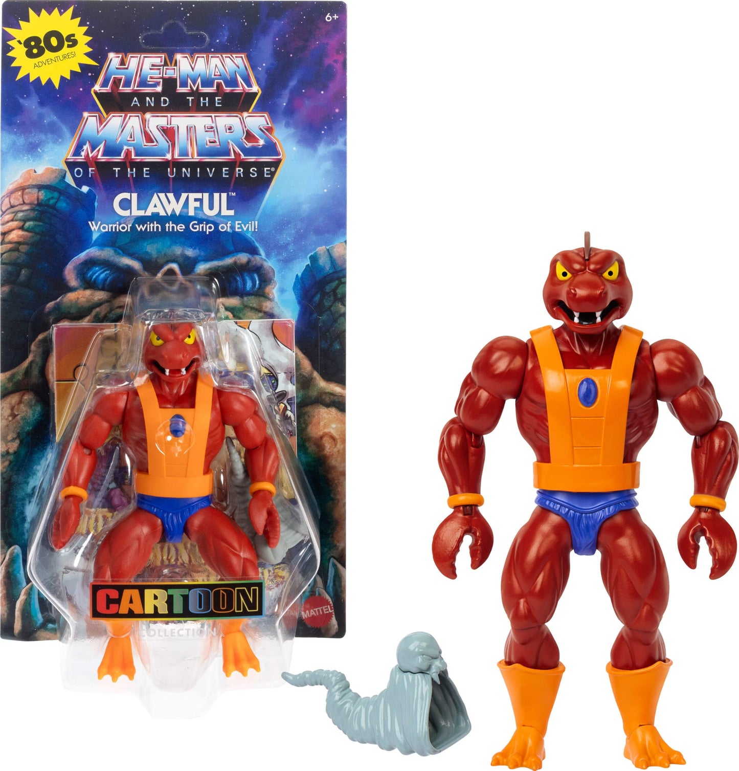 Masters of the Universe Origins Cartoon Collection Clawful – 5.5-Inch Action Figure with Mini-Comic