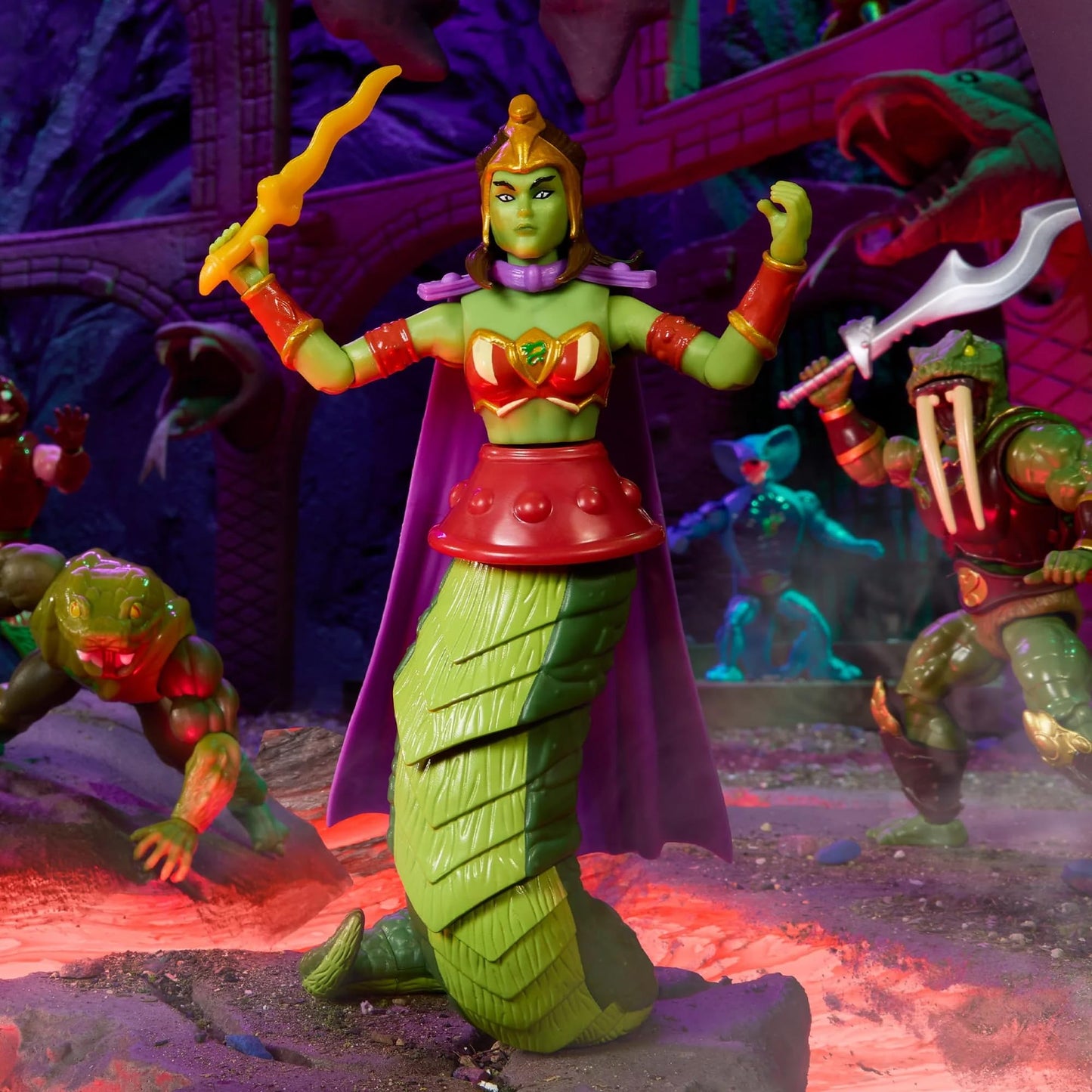 Masters of the Universe Origins Lady Slither Action Figure – Creations Exclusive | 5.5-Inch, 16-Point Articulation