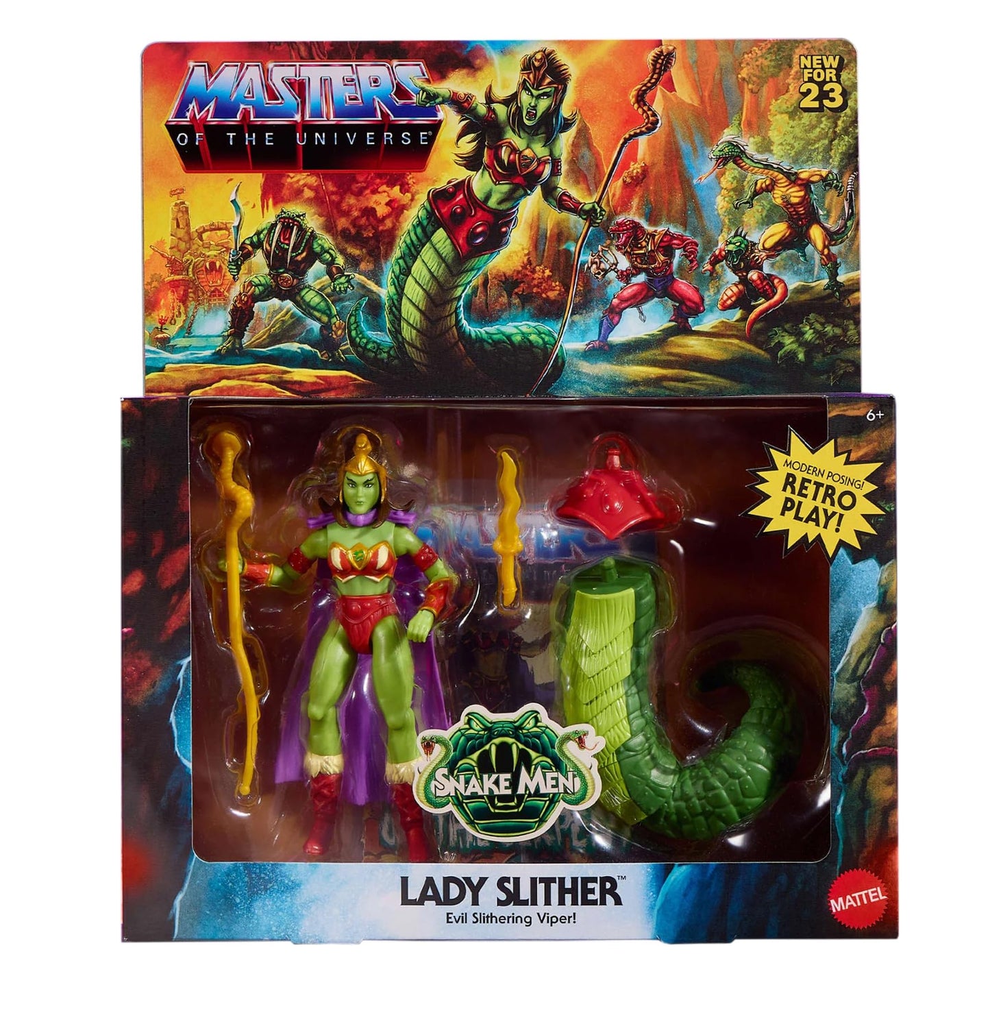 Masters of the Universe Origins Lady Slither Action Figure – Creations Exclusive | 5.5-Inch, 16-Point Articulation
