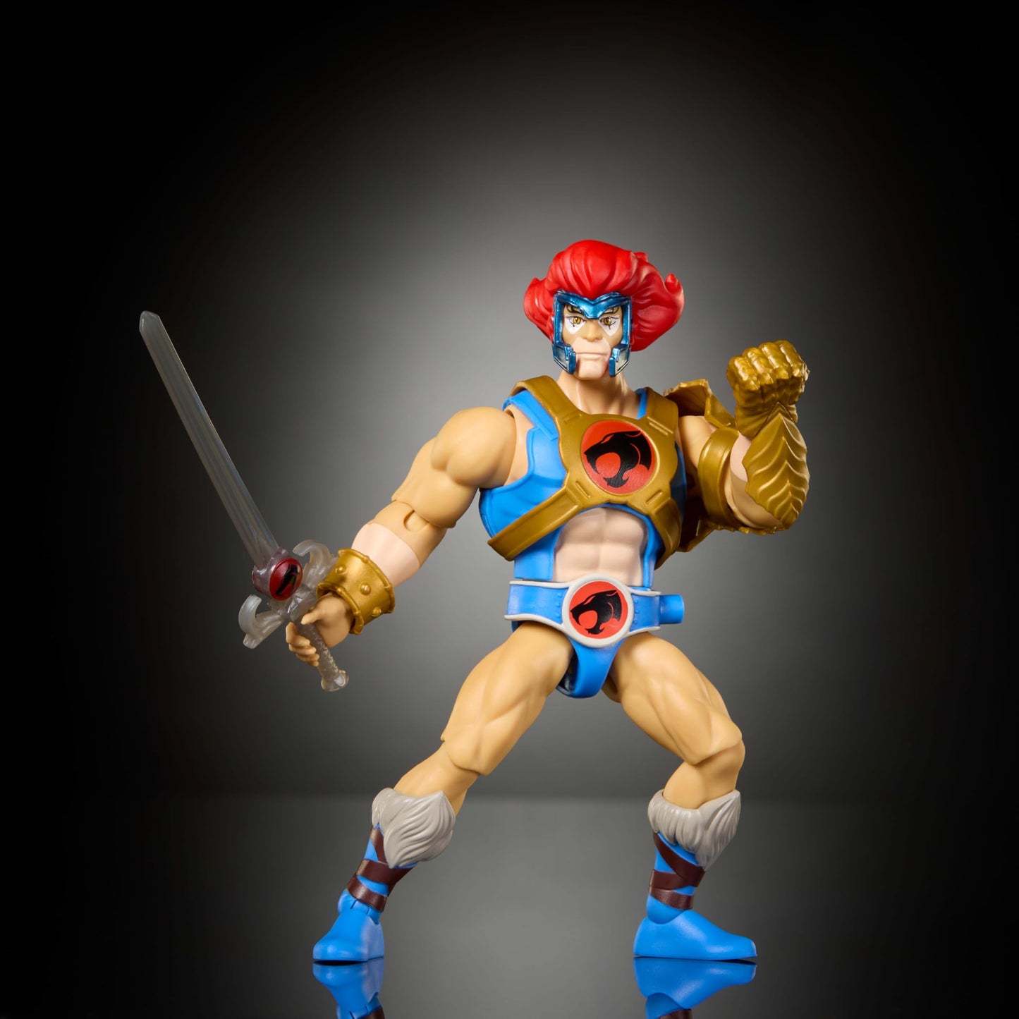 Masters of the Universe Origins Lion-O – 5.5-Inch Crossover Figure with Removable Armor, Sword of Omens & Collector Card