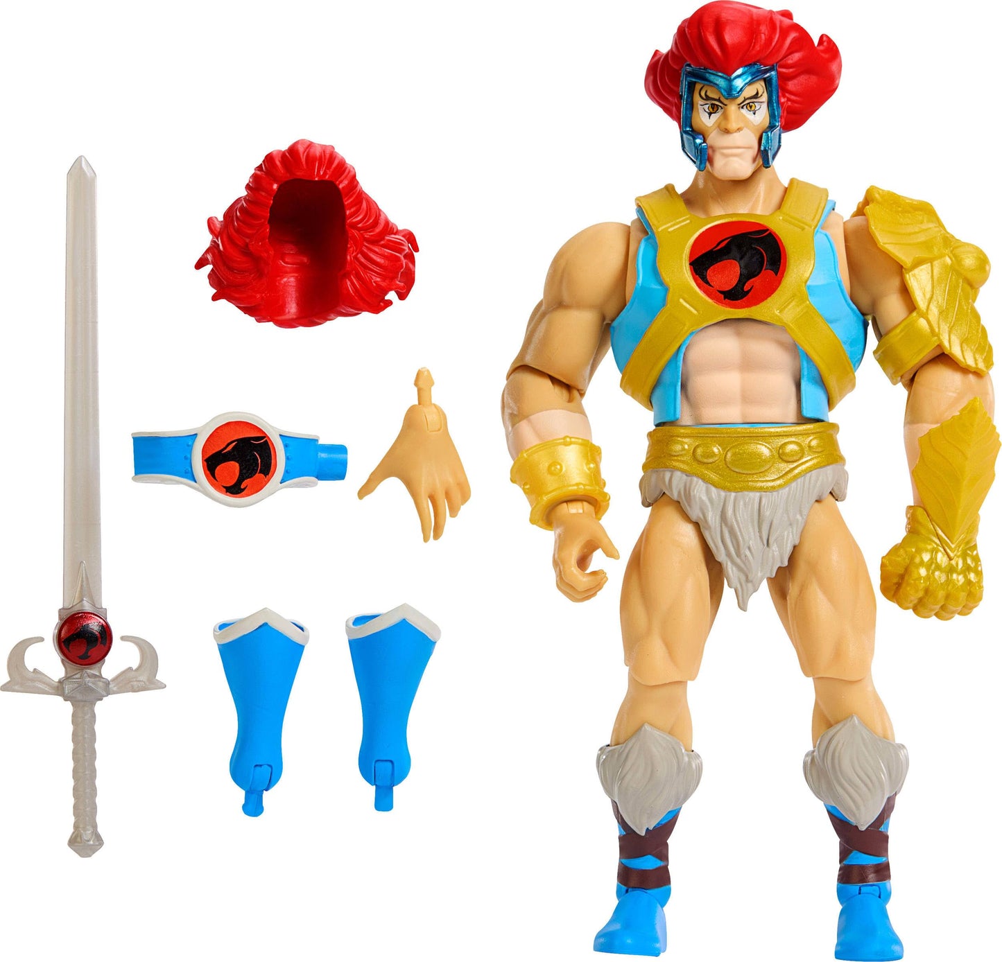 Masters of the Universe Origins Lion-O – 5.5-Inch Crossover Figure with Removable Armor, Sword of Omens & Collector Card