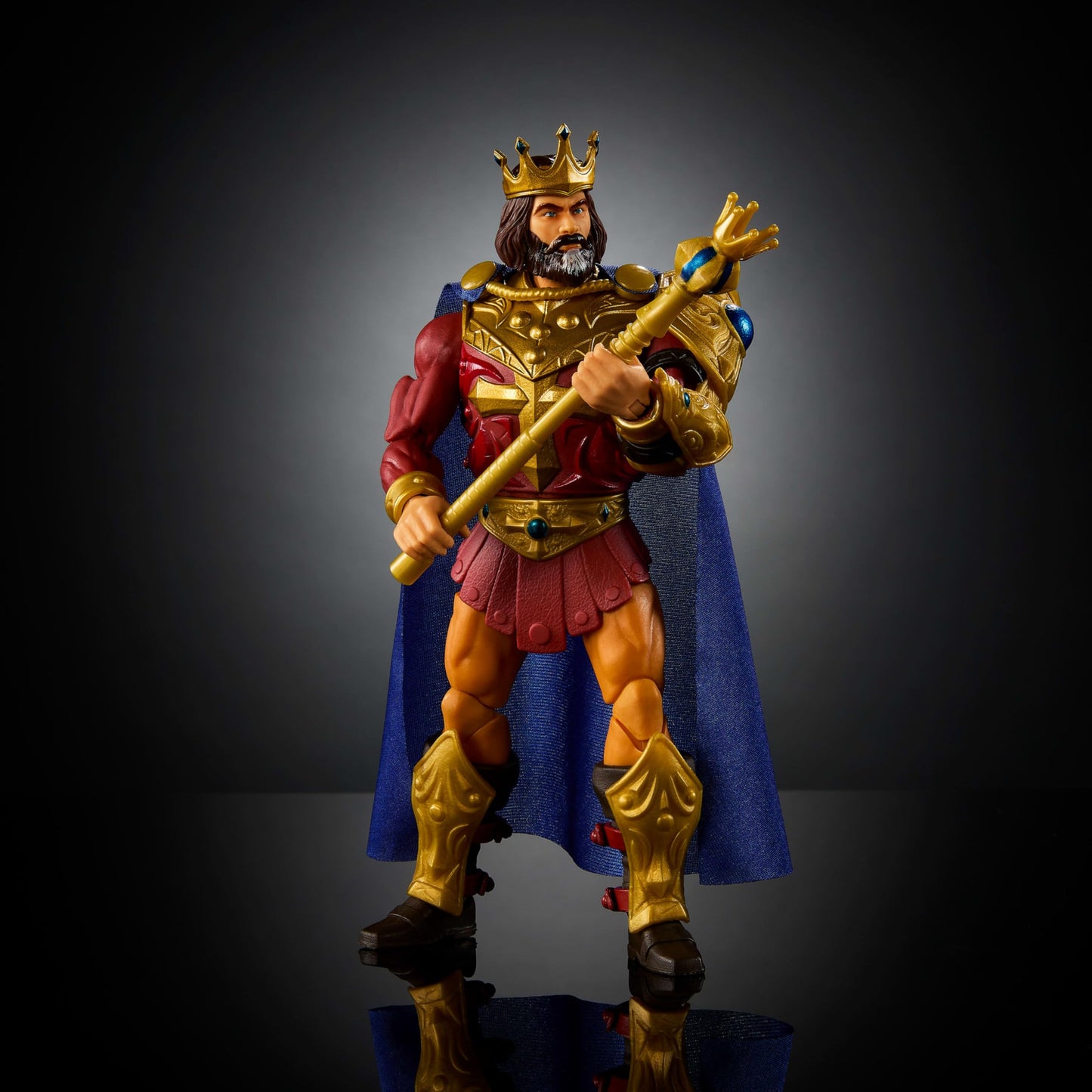 Masters of the Universe Masterverse 7-Inch King Randor Figure – Cape & Armor, 30 Articulations