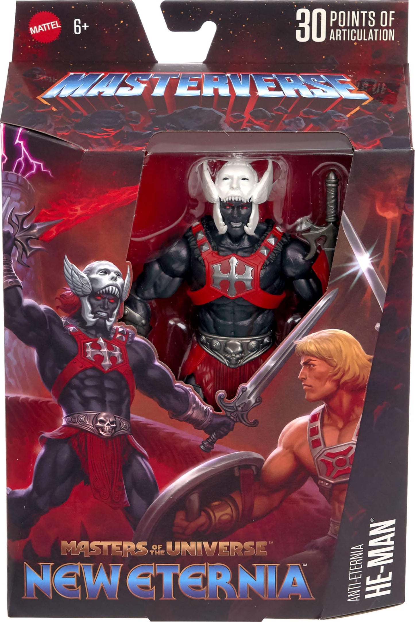 Masters of the Universe Masterverse Anti-Eternia He-Man – 7-Inch Action Figure, 30 Points Articulation