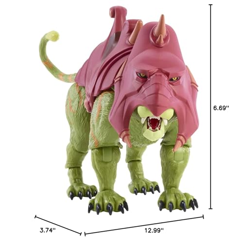 Masters of the Universe Masterverse Battle Cat – 14-In Deluxe Battle Figure | MOTU Revelation, Amazon Exclusive, For Ages 6+