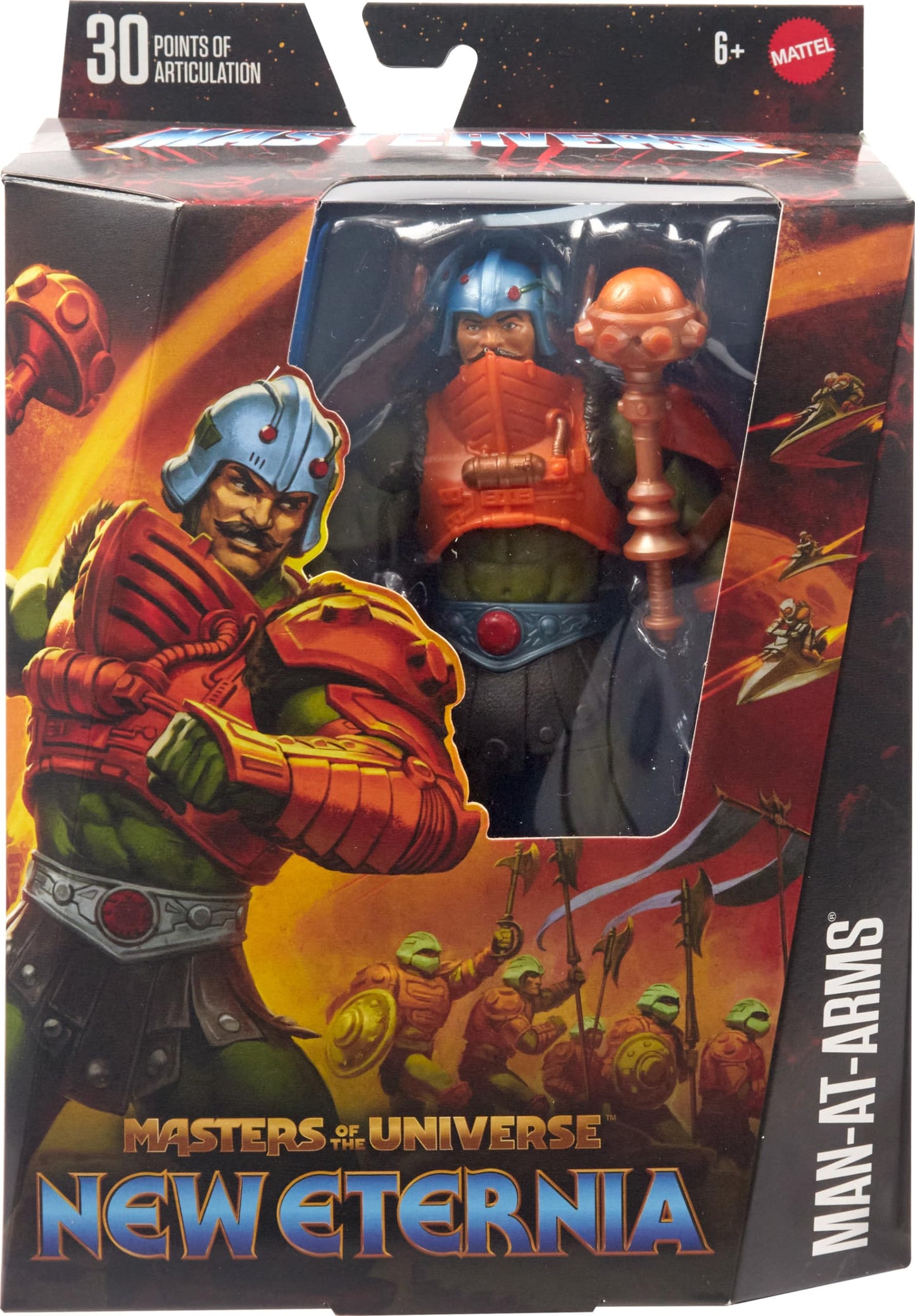 Masters of the Universe Masterverse Man-At-Arms Deluxe 7-Inch Action Figure with 30 Points of Articulation