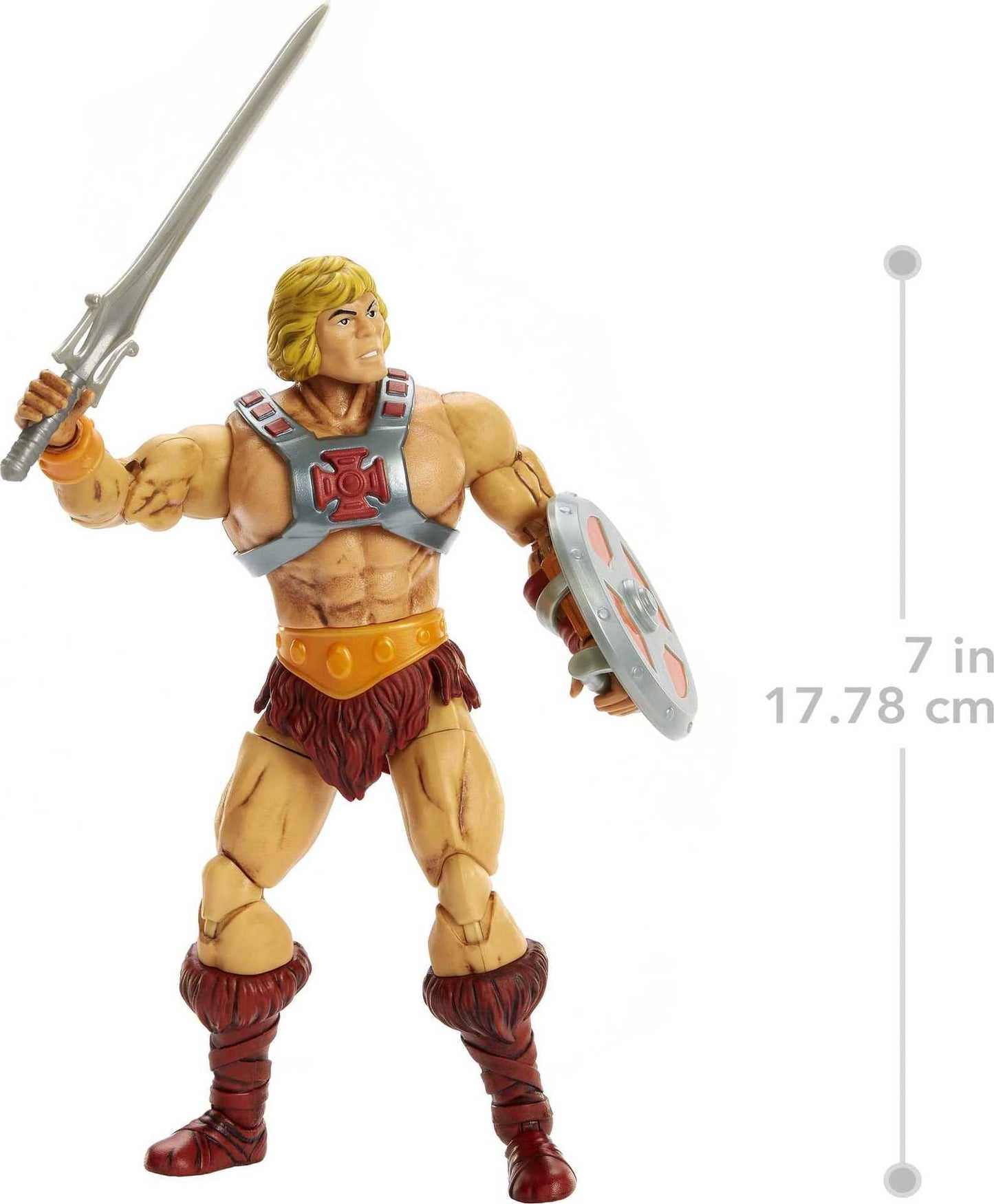 Masters of the Universe Masterverse He-Man 40th Anniversary Figure — 7-Inch Articulated Collectible with Accessories