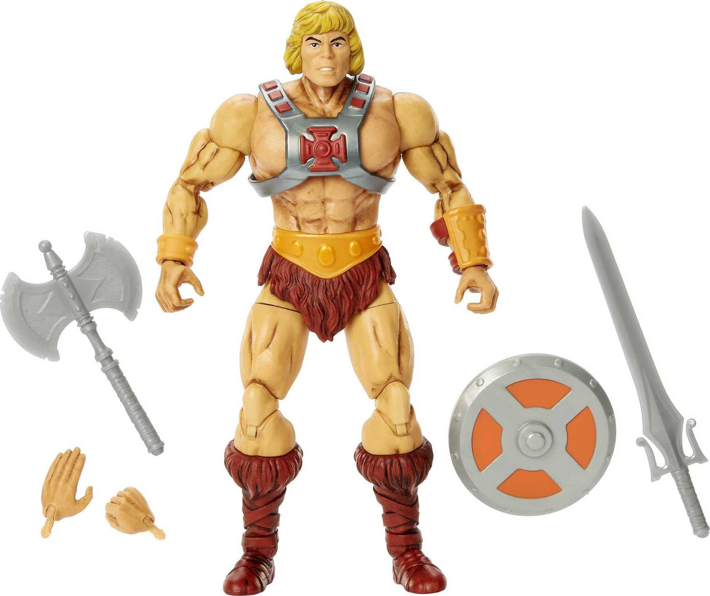 Masters of the Universe Masterverse He-Man 40th Anniversary Figure — 7-Inch Articulated Collectible with Accessories