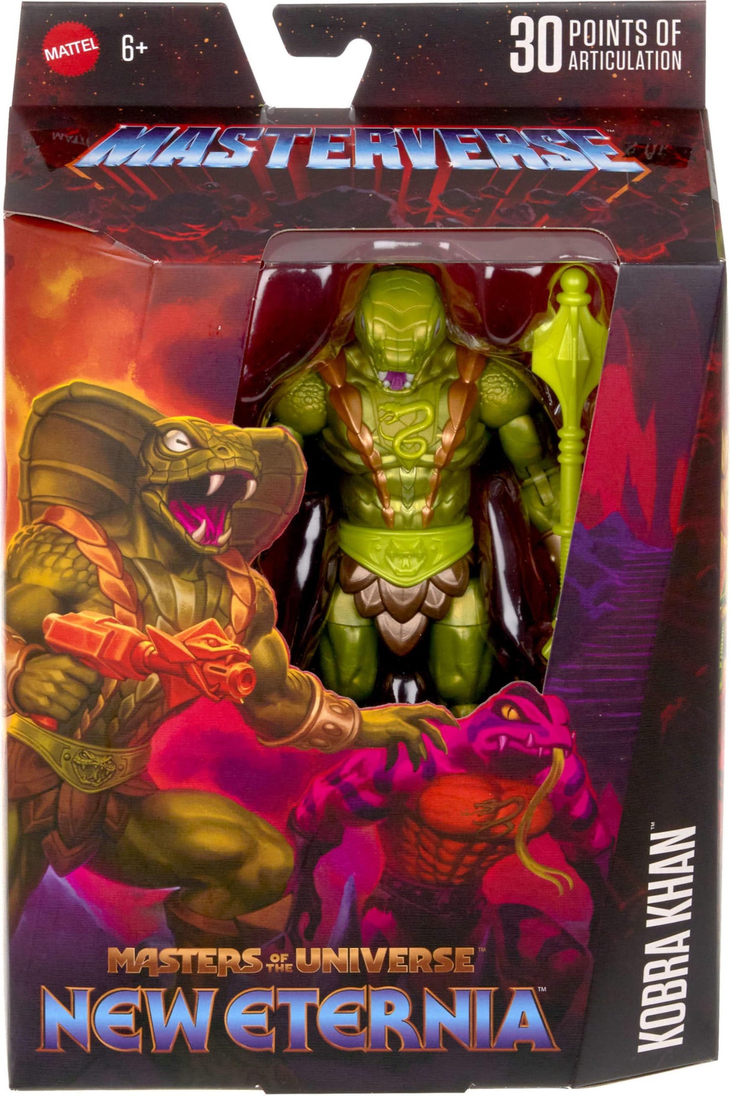 Masters of the Universe Masterverse Kobra Khan Figure – New Eternia Edition, 7-Inch, 30 Articulations