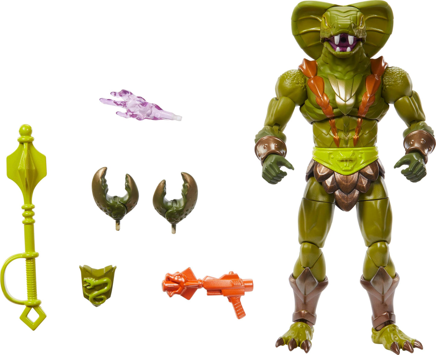 Masters of the Universe Masterverse Kobra Khan Figure – New Eternia Edition, 7-Inch, 30 Articulations