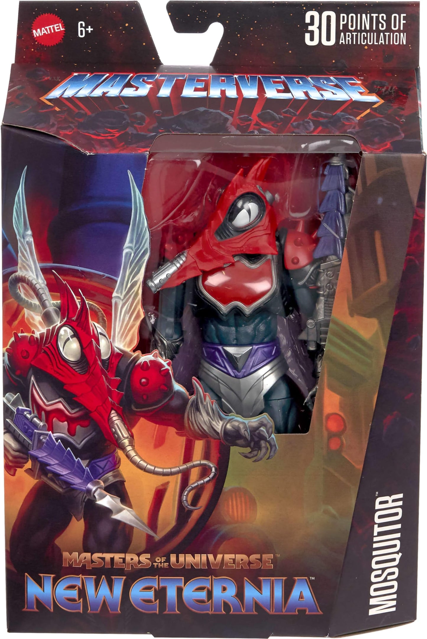Masters of the Universe Masterverse Mosquitor Figure – 7-Inch New Eternia, 30 Points of Articulation