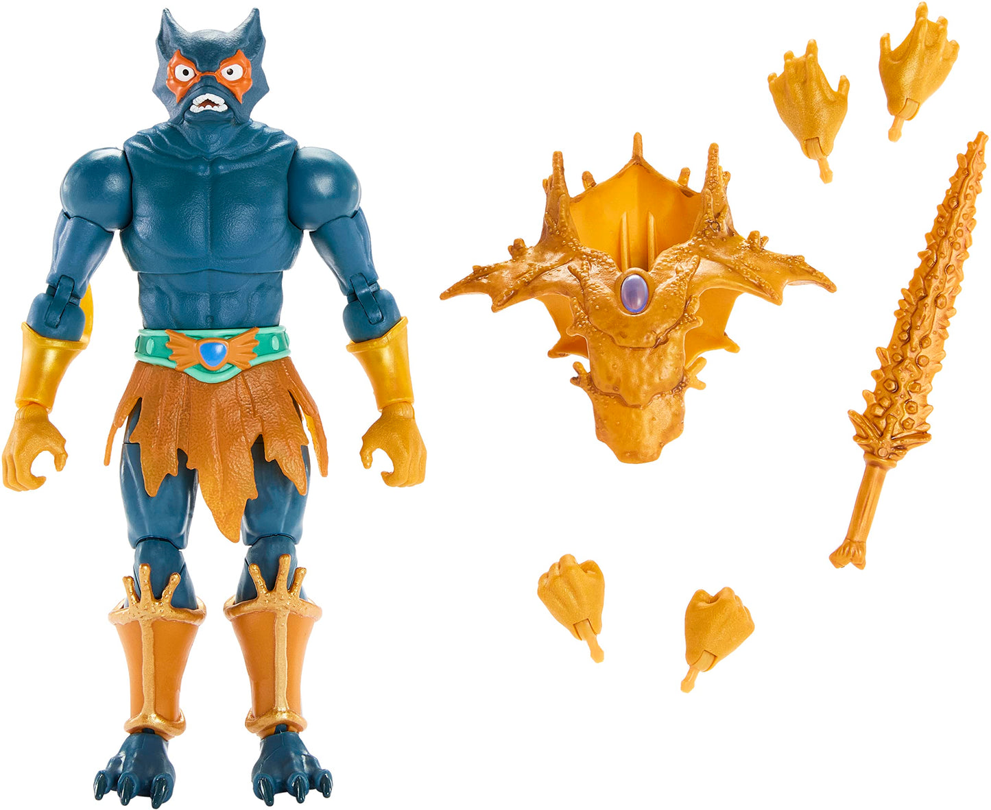 Masters of the Universe Masterverse Mer-Man Action Figure – Deluxe Collectible with Sword, Swappable Hands & Chest Armor