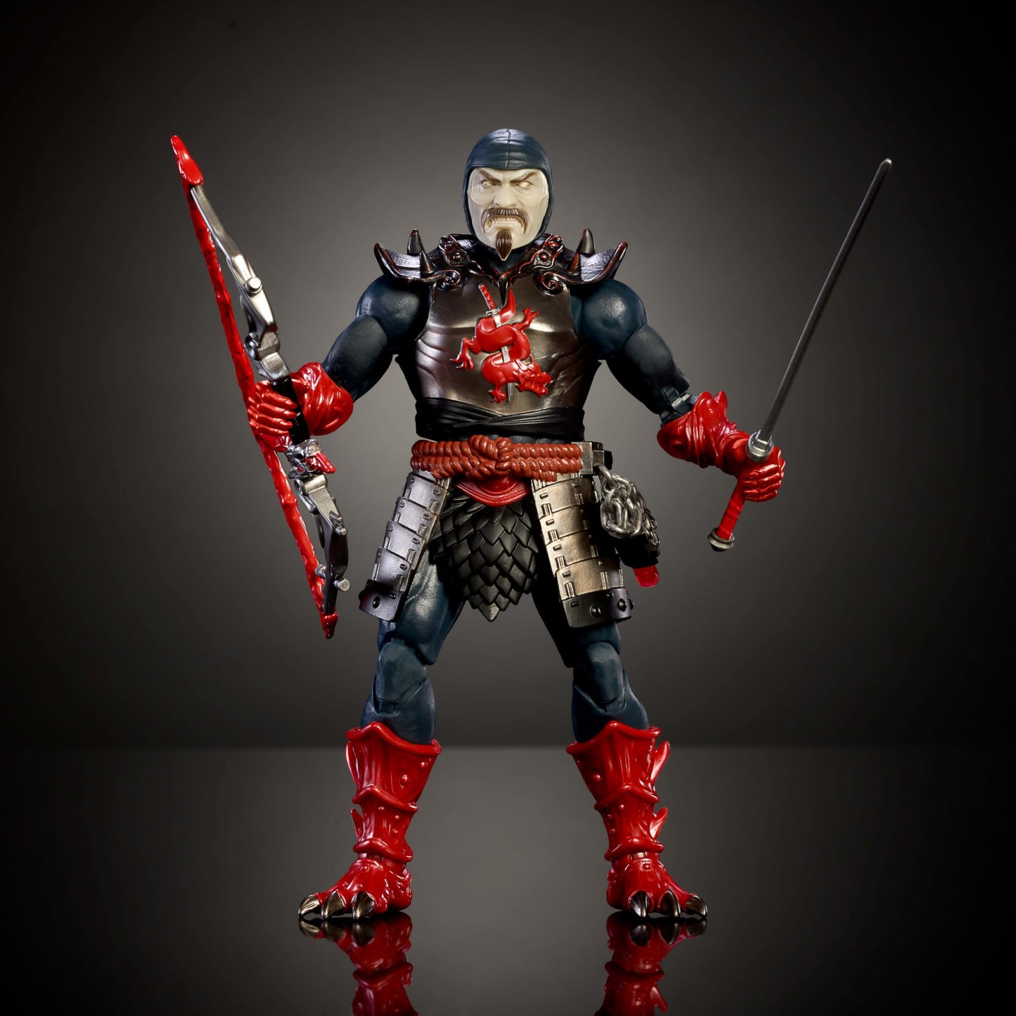 Masters of the Universe Ninjor Masterverse Figure – 7-Inch, 30 Points of Articulation, Armor & Weapons