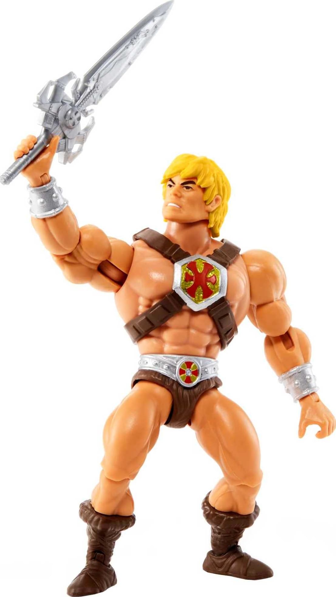 Masters of the Universe Origins He-Man Action Figure – 5.5-Inch Posable with Mini Comic