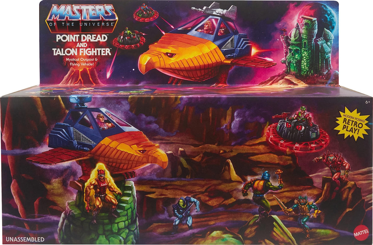 Masters of the Universe Origins Talon Fighter Jet & Point Dread Outpost — 5.5-Inch Scale
